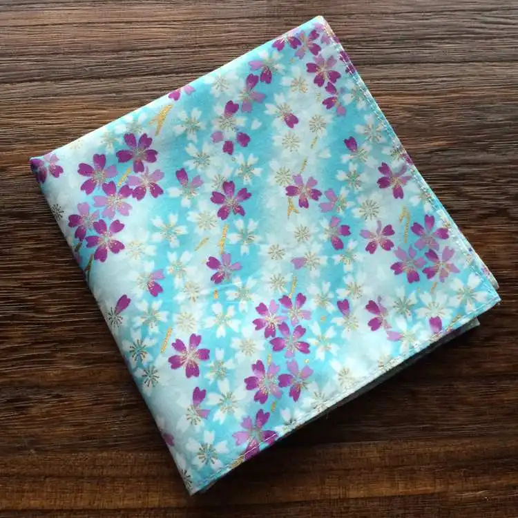 Японский стиль оберните тканевый носовой платок furoshiki хлопок/с принтом 45 см/много