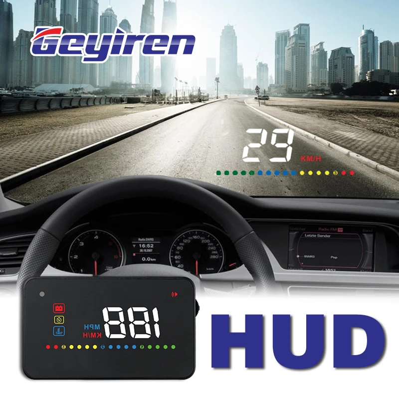 Проекционный дисплей на лобовое стекло GEYIREN A200 проекционный спидометр
