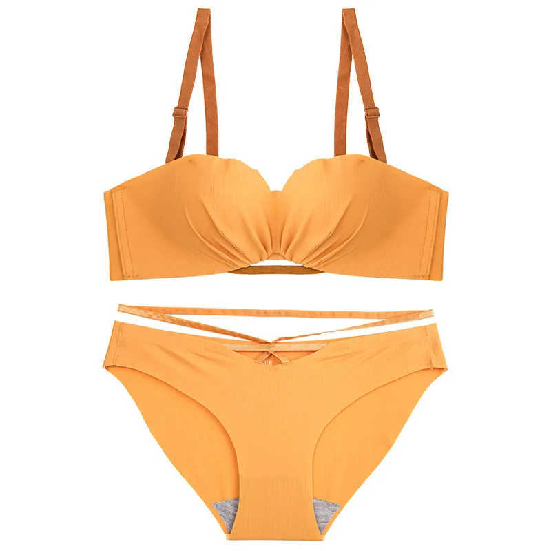 Бюстгальтер SP & CITY бесшовный без косточек с эффектом пуш ап|Комплекты нижнего