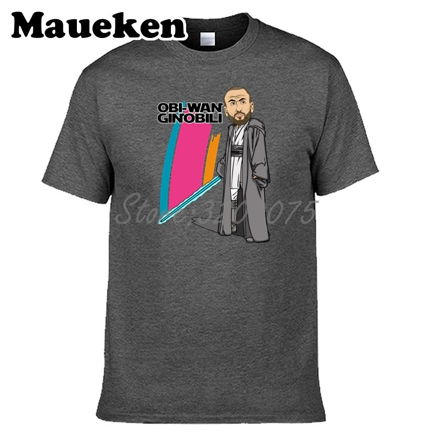 Мужская футболка Obi Wan Ginobili 20 Manu футболки с короткими рукавами модная героями
