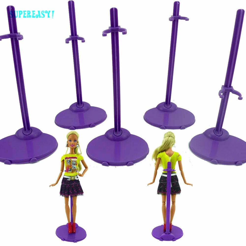 5 шт./лот пластиковая фиолетовая подставка фигурка держатель Игрушечная модель