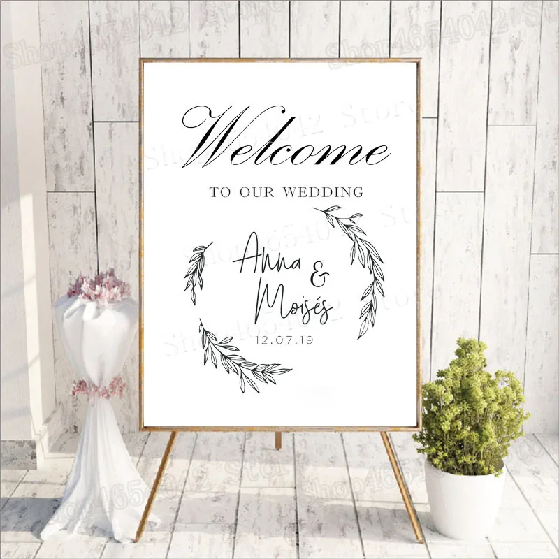 Персонализированные наклейки с надписями приветствия свадебные фотообои именем