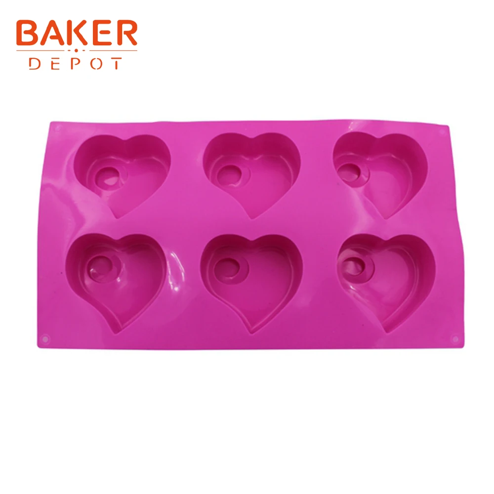 BAKER DEPOT силиконовая форма для выпечки тортов в форме сердца кондитерского пудинга