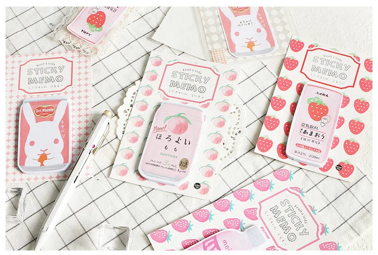 Mohamm Little Bit Thirsty серия Kawaii Sticky Notes офисный Декор блокнот поставки украшения японские канцелярские принадлежности