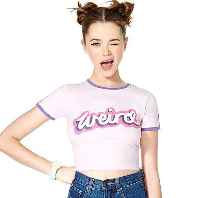 Женская футболка с коротким рукавом буквенным принтом|t-shirt for women|female t-shirtcasual t-shirt |