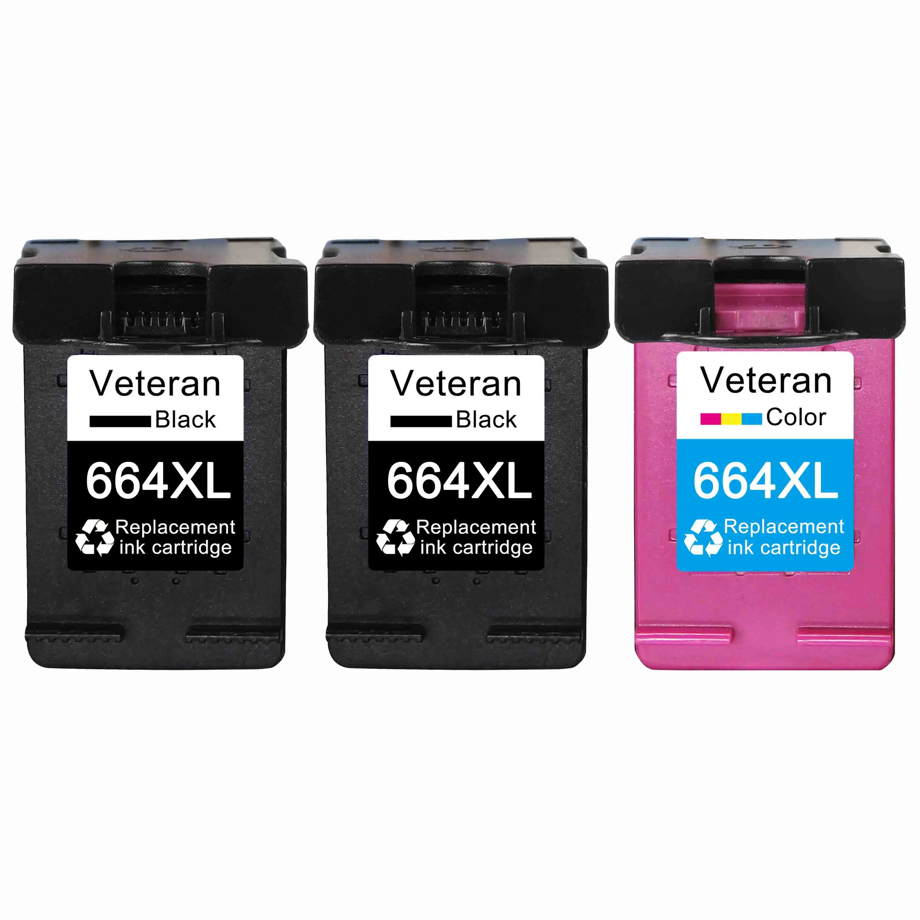 2BK and Tri-olor Ветеран 664xl чернильный картридж для hp 664 hp 664 xl для hp DeskJet 1115 2135 3635 1118 2138 3636 3638 4536 4676 принтер - Цвет: 2BK and Tri-olor