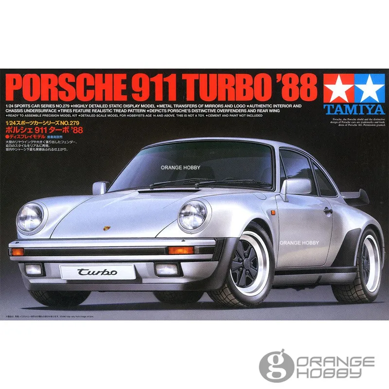 OHS Tamiya 24279 1/24 911 Turbo 88 масштабная сборка модели автомобиля строительные комплекты