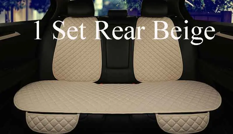 1 rear beige Чехол для автокресла, подушка для автокресла, уютная, крутая, кожаная сумка, край, накидка для автокресла, коврик, спинка для автокресла, автомобильная - Название цвета: 1 rear beige