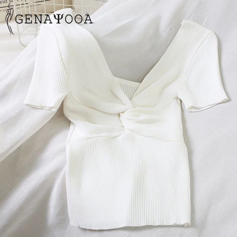 Сексуальная Летняя трикотажная футболка с v образным вырезом крест 2019 Футболка