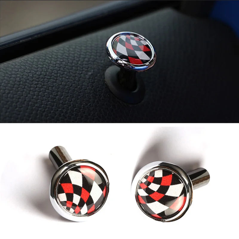 2 шт. замок из углеродного волокна и цинкового сплава для Mini Cooper S One JCW Clubman Countryman R53 R55 R56 R57 R58 R59 R60 R61 F56 F57