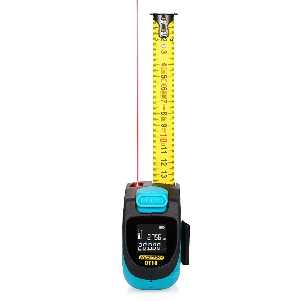 

Laser Rangefinder Tape Measure Rechargeable Distance Meter Infrared Range Finder Ruler Activity Magnetic Tape Hook Self Locking