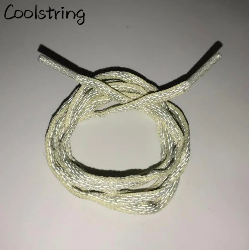 Coolstring полукруглые 3 м шнурки отражающие овальные веревочные шнурки атлетические Bootlace Highlight Сникеры безопасные шнурки для обуви