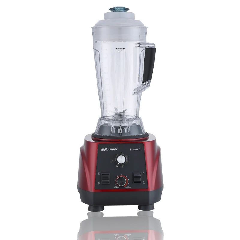 Red BL-918D 4L BPA-Free 2200 Вт профессиональный блендер для бритья льда блендер для смузи сои блендер с таймером - Цвет: Red