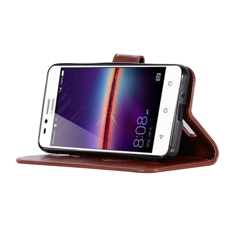 Coque люкс Ретро откидная крышка для Huawei Y3 II искусственная кожа + ТПУ тиснением