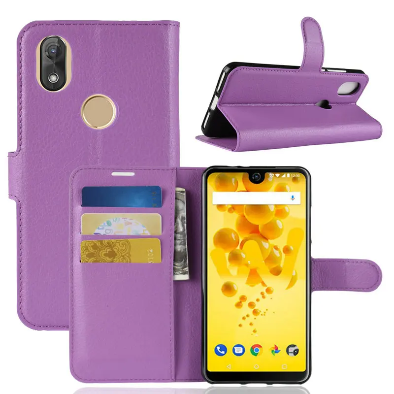 WIERSS Wallet Phone Case for Wiko View 2 Pro View2 Flip Leather Cover Coque Etui | Мобильные телефоны и аксессуары