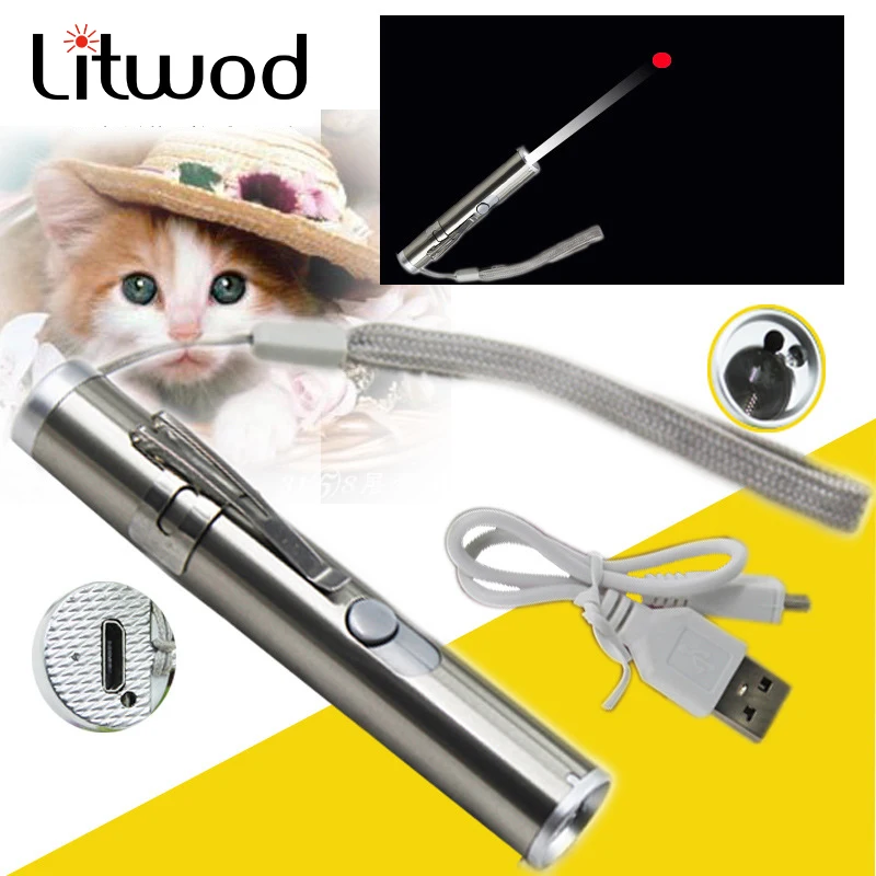 Z90Litwod красный лазерный мини светодиодный фонарик указка ручка flashlamp обучение