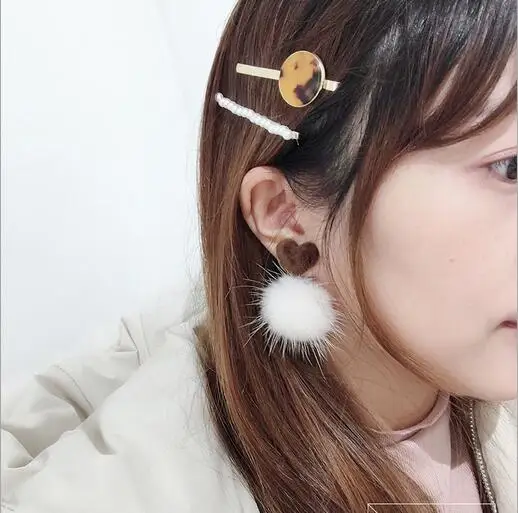 pcs/set FashionVintage Crystal Pearl Geometric Round Square Hair Clip Hairpin Elegant Wedding Engagement Headwear Jewelry | Украшения и