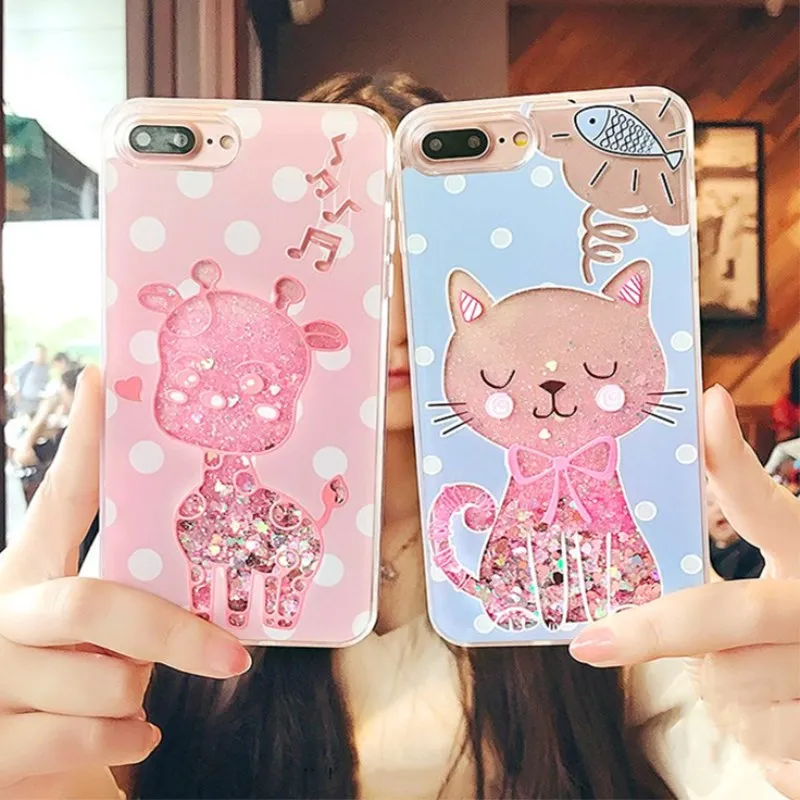 Чехол для iphone 6s 6 7 8 plus силиконовый прозрачный чехол-накладка с блестками XS MAX x 11 Pro