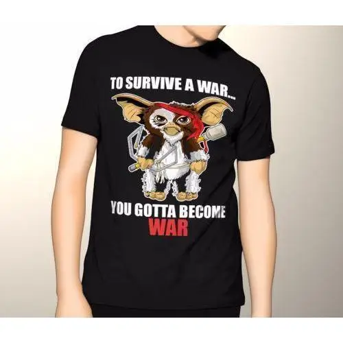 Рубашка Gremlins Gizmo. Rambo Gizmo 80's Premium футболка с изображением Удобная Повседневная