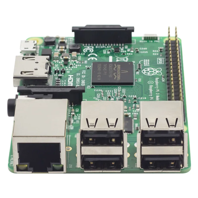 Raspberry Pi 3 модуль B 1 ГБ ОЗУ четыре ядра 2 ГГц 64 битный процессор Wi Fi и Bluetooth поколение