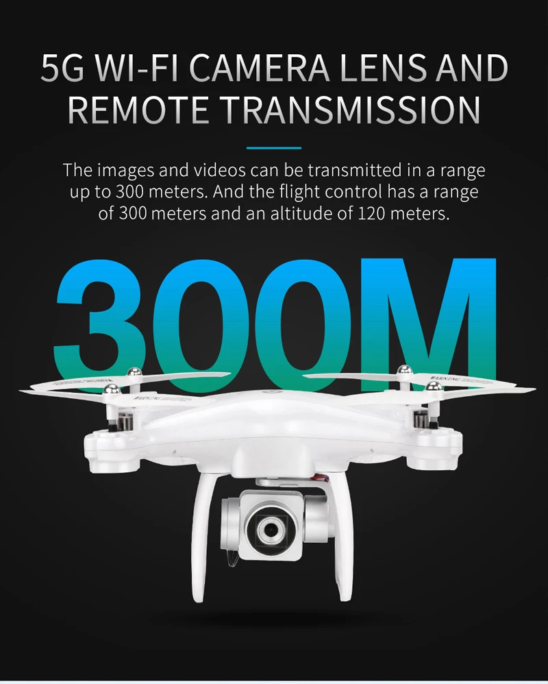 Квадрокоптер JJRC H68G Радиоуправляемый вертолет с GPS HD-камерой 1080P Wi-Fi FPV компасом |