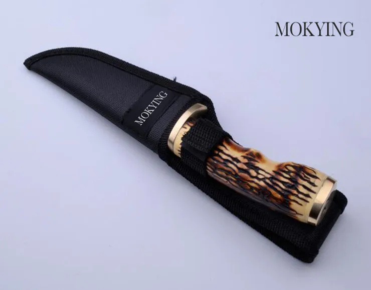 Лучший подарок! Mokying выживания фиксированным Ножи для шашлыков 440 Лезвие кости