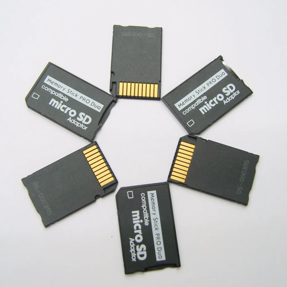 30pcs memory card adapter Micro SD to Memory Stick Pro Duo Adapter For PSP Sopport Class10 micro SD
