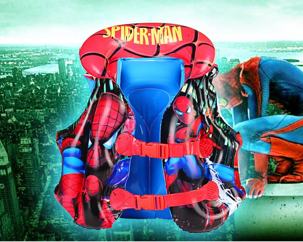 Надувная Спасательная куртка с героями мультфильмов жилет для плавания рыбалки