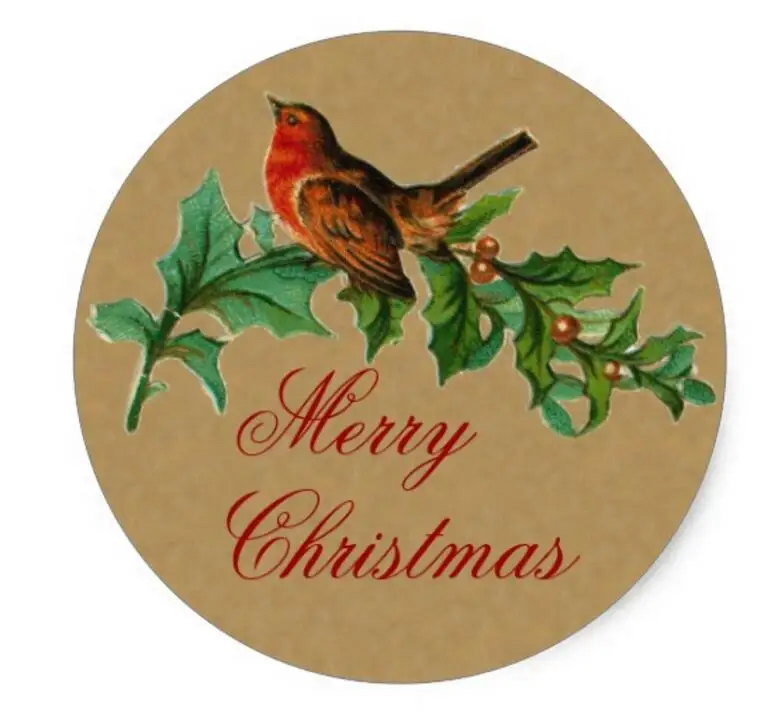 

1.5inch Vintage Chistmas sticker