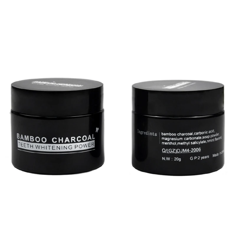 Новинка порошок из бамбука и углерода для отбеливания зубов 20 г активный