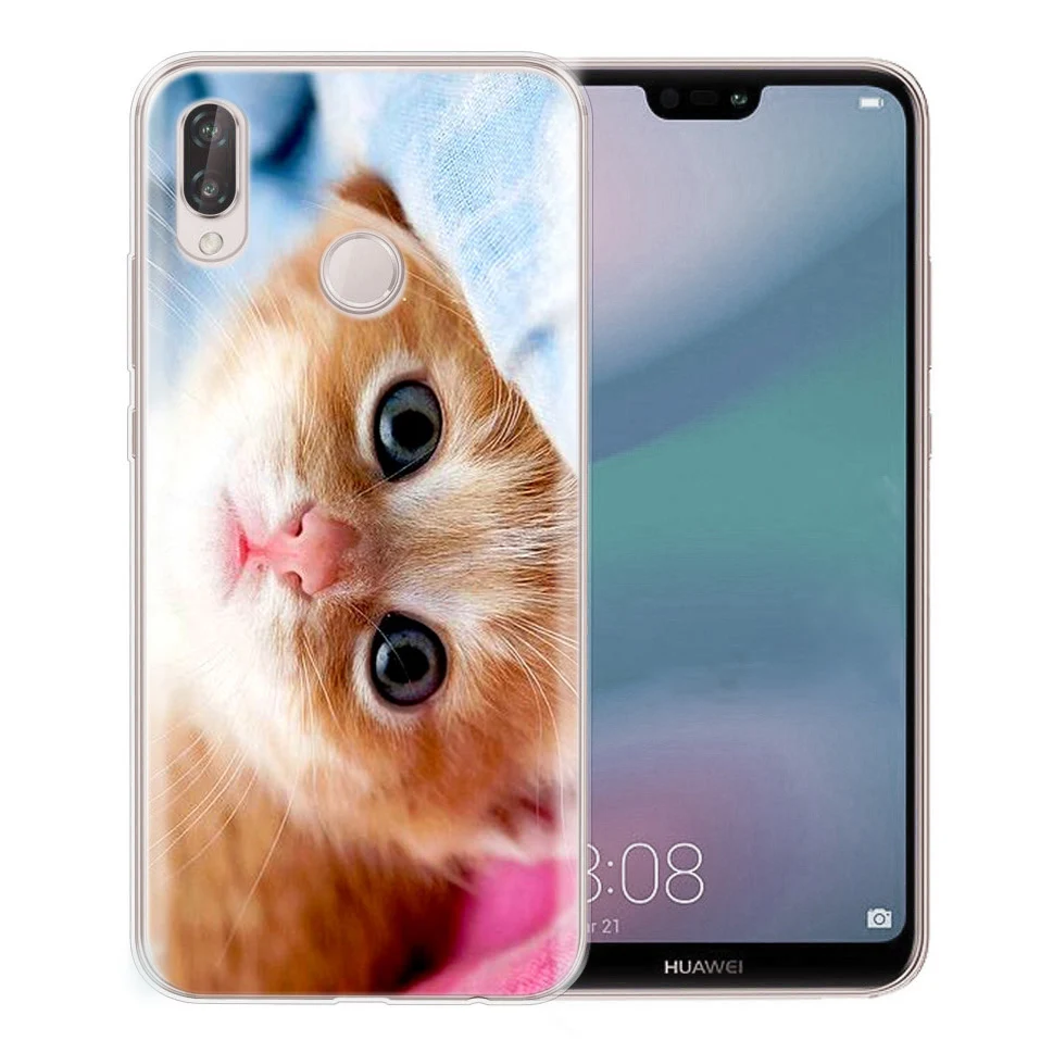 Чехол для Huawei Honor 7A 8A 8X 8C 9 10 Mate 20 P9 P10 lite/P8 Lite Y5 II Nova 3 мягкий чехол из ТПУ с рисунком