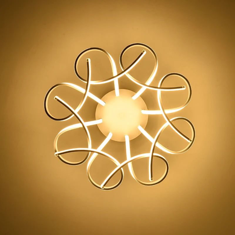 

Современные светодиодные потолочные светильники, люстры для гостиной, спальни, кухни, кабинета, белые осветительные приборы с дистанционны...