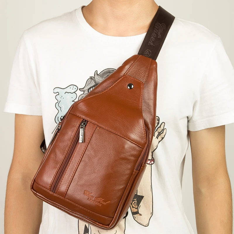 Мужской винтажный слинг из воловьей кожи сумка на плечо для путешествий|bag net|bag