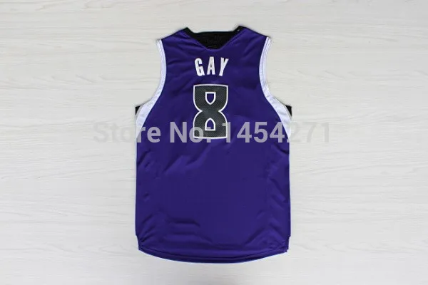 #8 Rudy Gay Jersey New Material Rev 30 Basketball Best quality Authentic Size S--XXXL Accept Mix Order | Спорт и развлечения