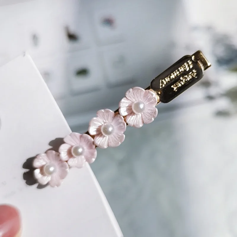 Корейские модные женские заколки для волос Ulzzang из сплава с жемчугом Женская