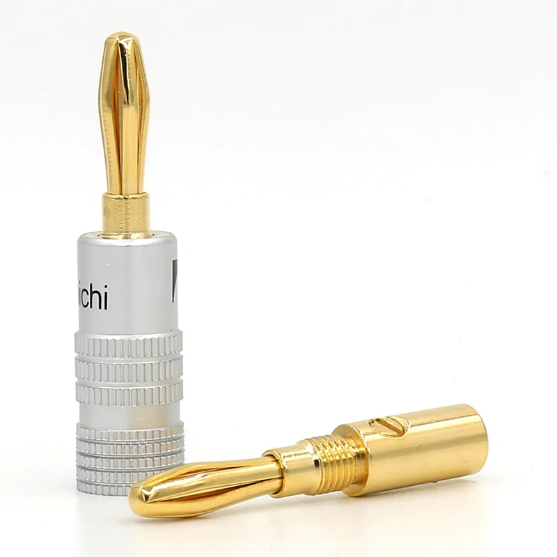 

Nakamichi Audio Banana Plug Gold Plated Speaker Connector Red and Black Color