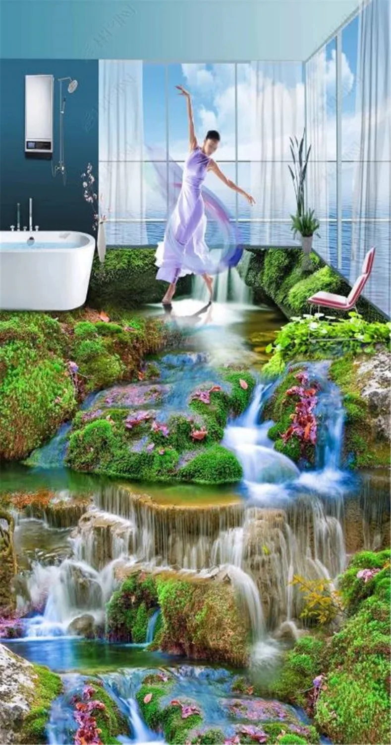 Пользовательские Любой размер 3d обои ультра высокой четкости небольшой поток