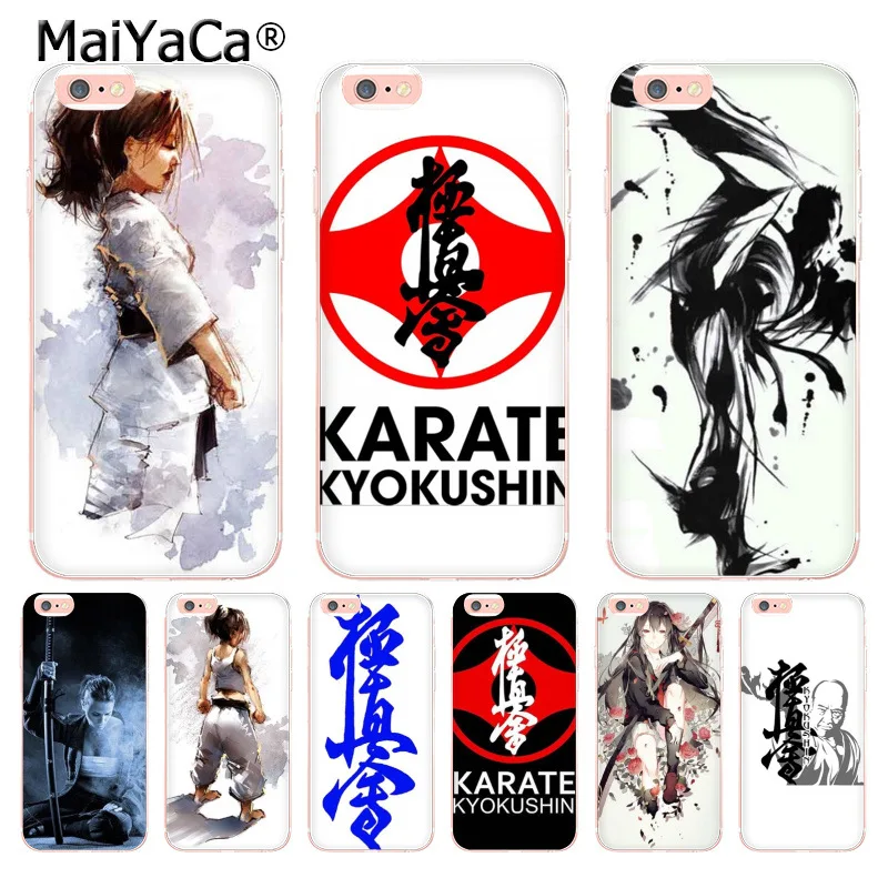 

Oyama Kyokushin Karate Transparent phone case for iphone 12 11 Pro 8 7 6 6S Plus X 10 5 5S SE XS XR XSMAX