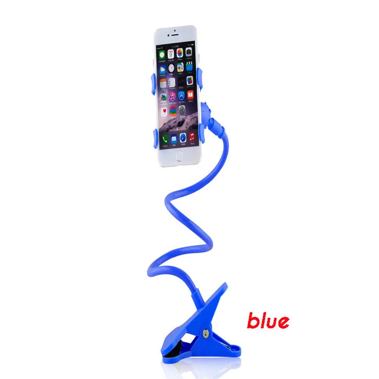 360 Degree Rotation Double Clip Phone Holder for Desk Office Kitchen Lazy anyphones Plastic Mobile | Мобильные телефоны и