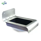 Садовая лампа с датчиком движения, водонепроницаемый фонарь на солнечной батарее, 16 светодиодов