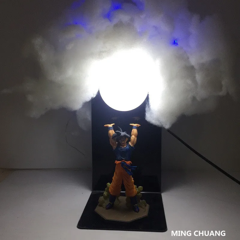 Аниме Dragon Ball Z Super Saiyan Son Goku со светодиодной подсветкой настольная лампа ПВХ