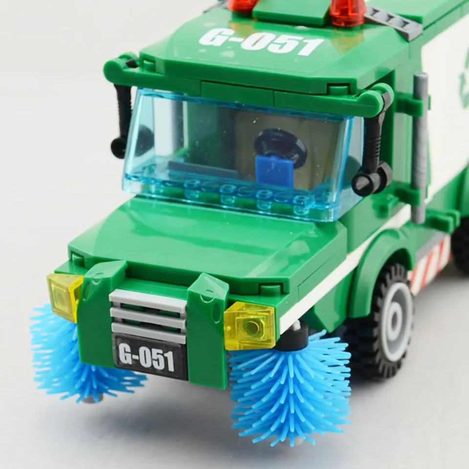ENLIGHTEN строительные блоки модель 1111 совместим с городским санитарным мусором