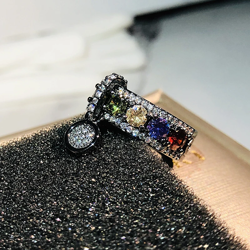 Женское Обручальное кольцо с белым цирконием винтажное обручальное из розового