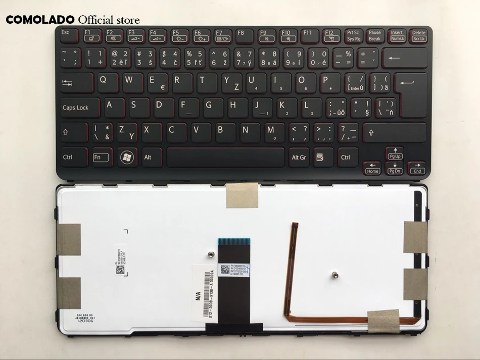 CZ Чешская клавиатура для Sony Vaio SVE 14 SVS14 SVE14A с подсветкой черной рамкой Клавиатура