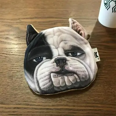 cute wallet 11 Хлопковый тканевый кошелек с 3D-принтом животных для девочек, Женский Детский кошелек, кошелек на молнии, кошелек с покемоном, сумочка для монет, собаки, кошки, фиолетового цвета - Цвет: cute wallet 11