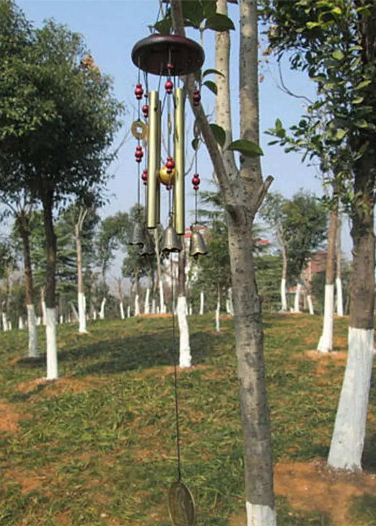 Удивительные 4 трубы 5 колокольчиков медный сплав Открытый Жилая колокольчики 60