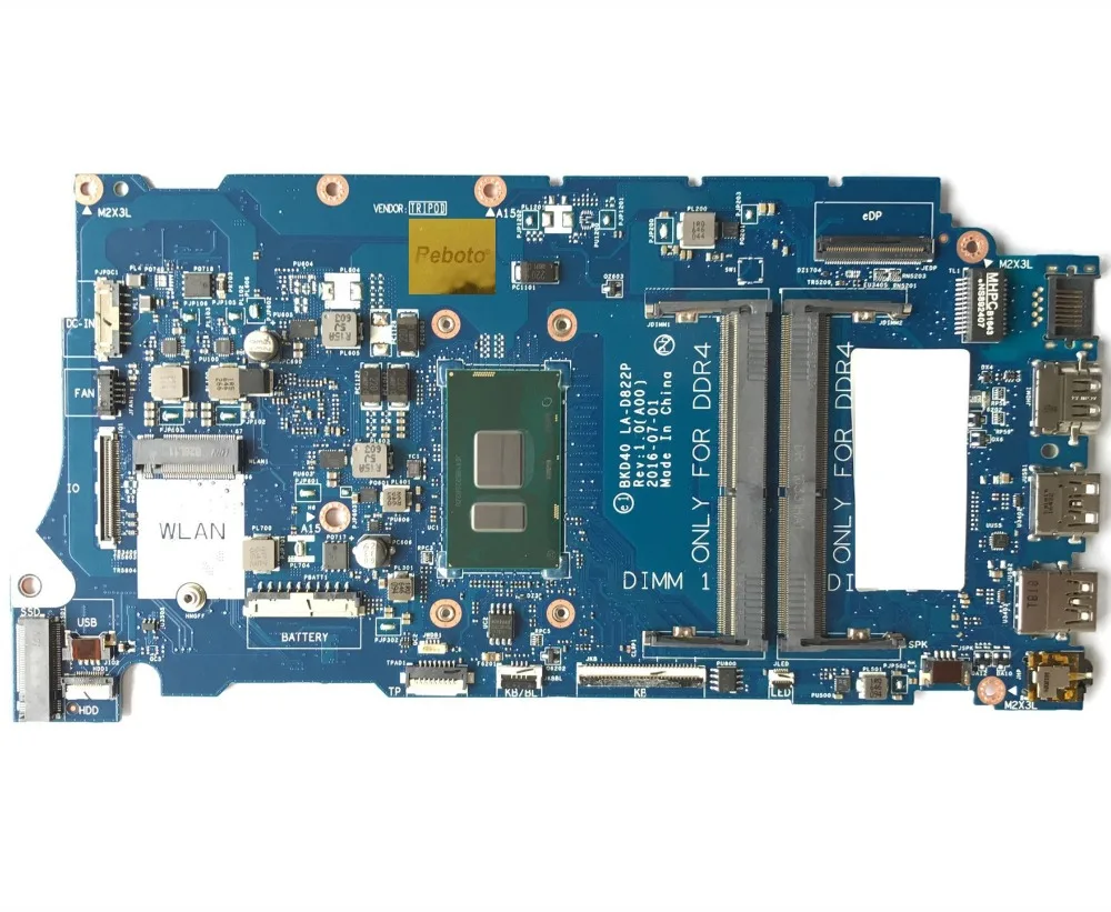 Высокое качество ПК для DELL Vostro 14 5468 7460 Материнская плата ноутбука с I3 7100U CN 0XFYCG XFYCG
