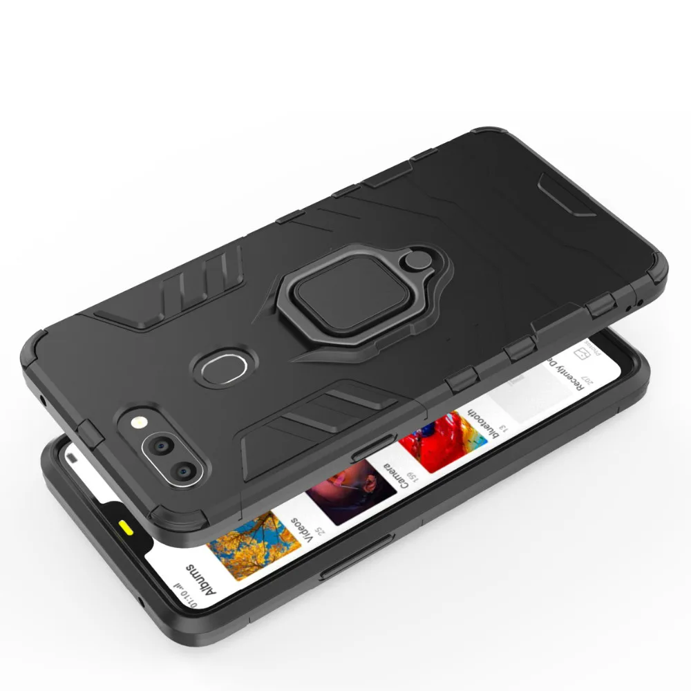 Ударопрочный защитный чехол с подставкой для OPPO R9 R9S R11 R11S R15 Plus прочная защита