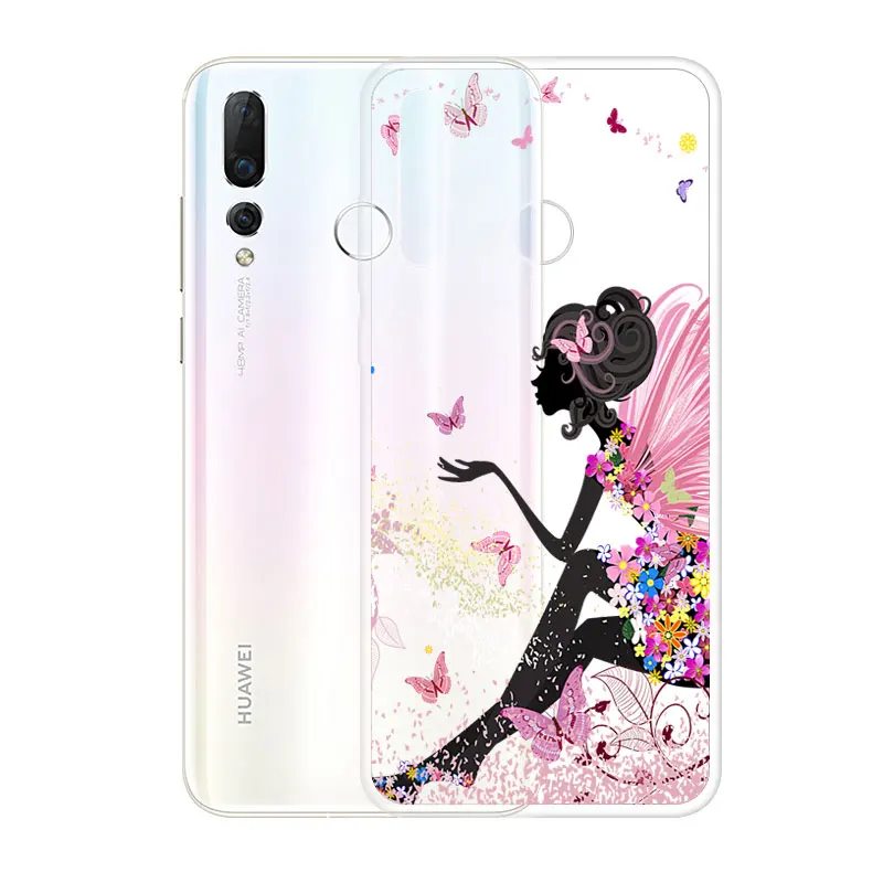 Мягкий чехол для huawei nova 4 Обложка крутой узор полная защита мягкий силиконовый nova4