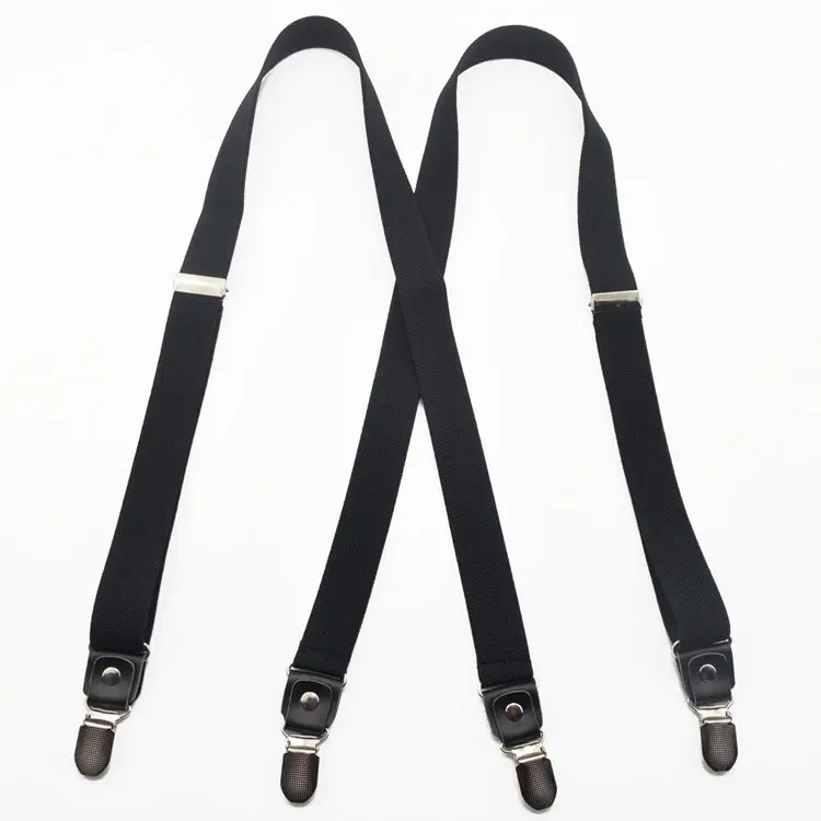Подтяжки с 4 зажимами для мужчин и женщин 2 5 см|mens black suspenders|mens suspenders blackblack men |